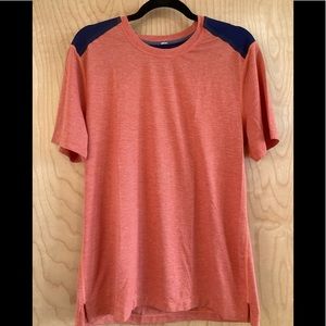 Lululemon Men’s Shirt Salmon and Navy